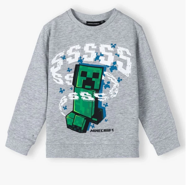 Minecraft Grey gyerek pulóver