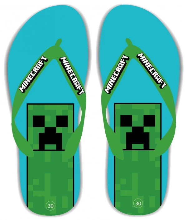 Minecraft Blue gyerek papucs, Flip-Flop