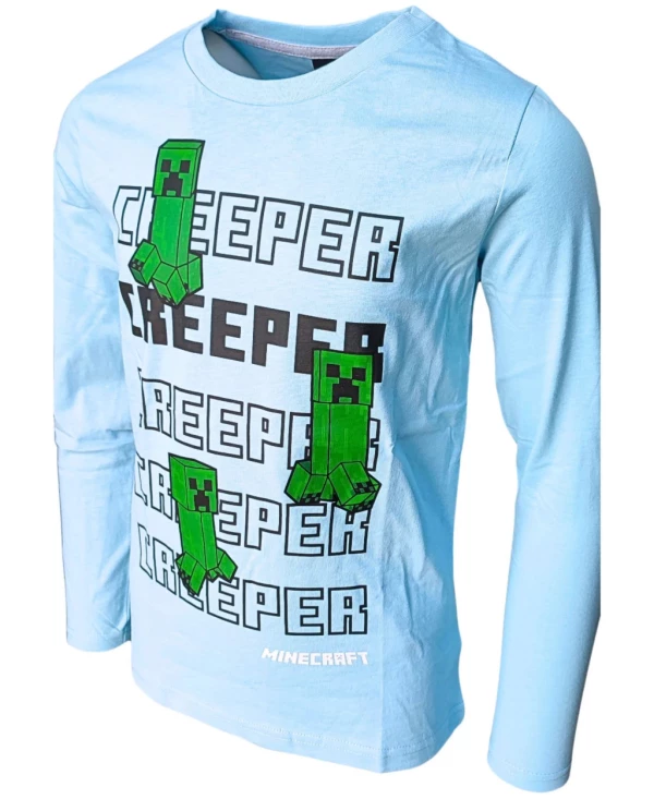 Minecraft Creeper gyerek hosszú ujjú póló, felső