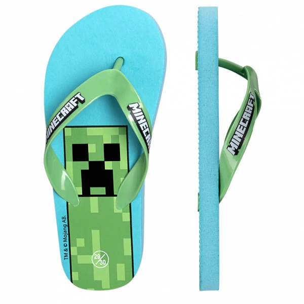 Minecraft Blue gyerek papucs, Flip-Flop