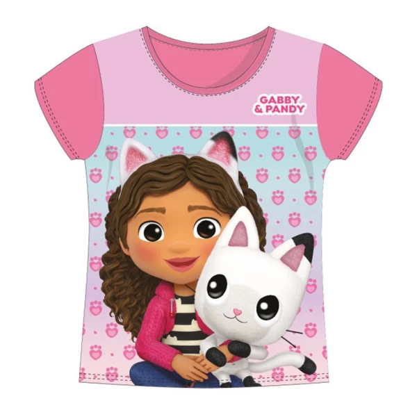 Gabi babaháza Pandy Pink gyerek rövid póló, felső