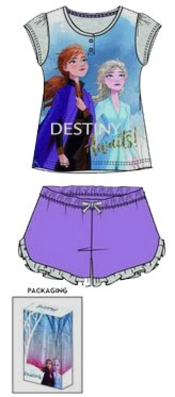 Disney Jégvarázs Destiny Awaits gyerek rövid pizsama Díszdobozban