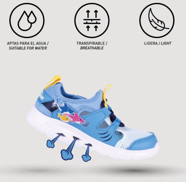 Baby Shark Team nyári sportcipő