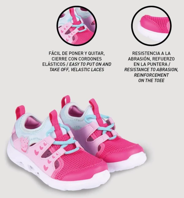 Peppa malac Heart nyári sportcipő