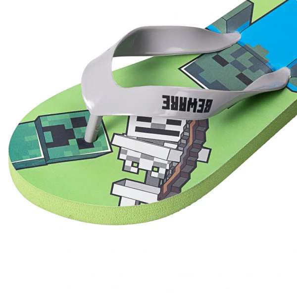 Minecraft Beware gyerek papucs, Flip-Flop