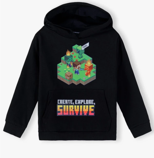 Minecraft Survive gyerek pulóver