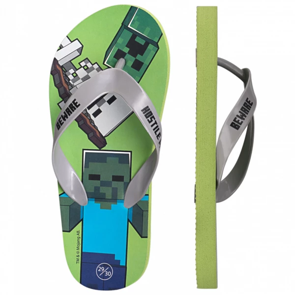 Minecraft Beware gyerek papucs, Flip-Flop
