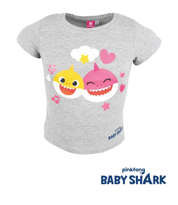 Baby Shark Fun Grey gyerek rövid póló, felső