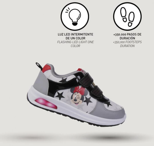 Disney Minnie Star LED villogó, világító utcai cipő