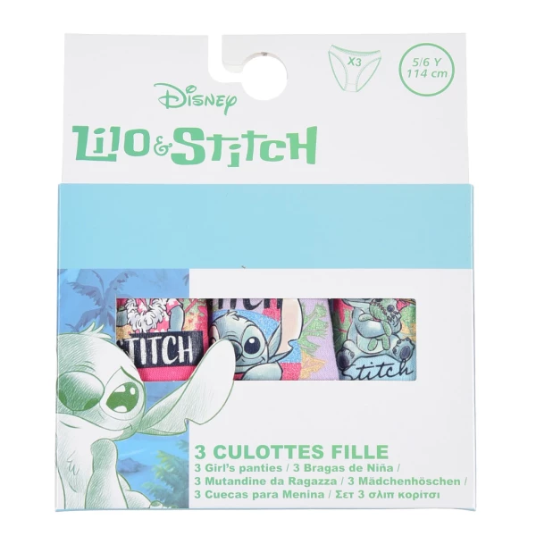 Disney Lilo és Stitch, A csillagkutya Scrump gyerek fehérnemű, bugyi 3 darab/csomag