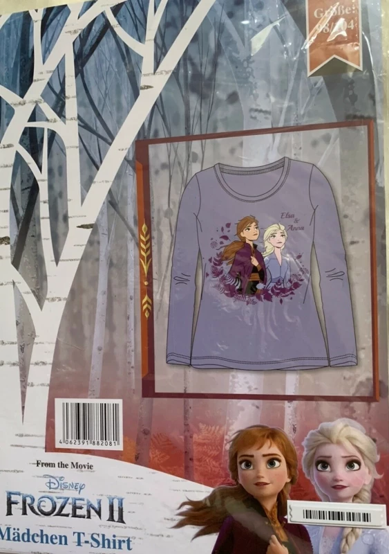 Disney Jégvarázs Sisters gyerek hosszú póló, felső