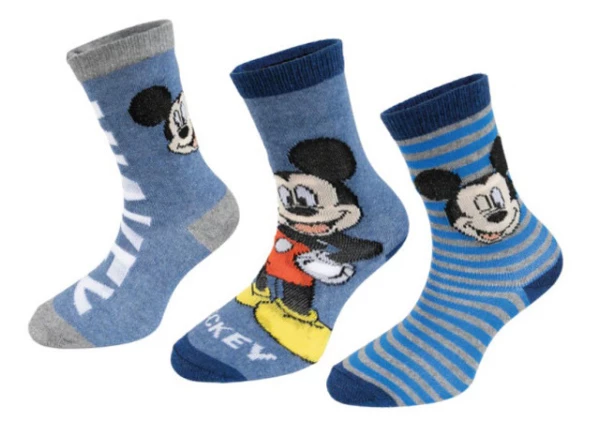 Disney Mickey Blue Stripe gyerek zokni 