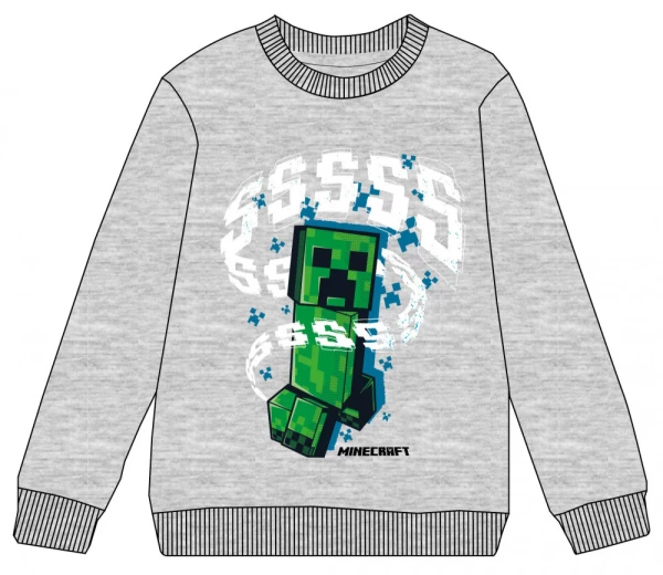 Minecraft Grey gyerek pulóver